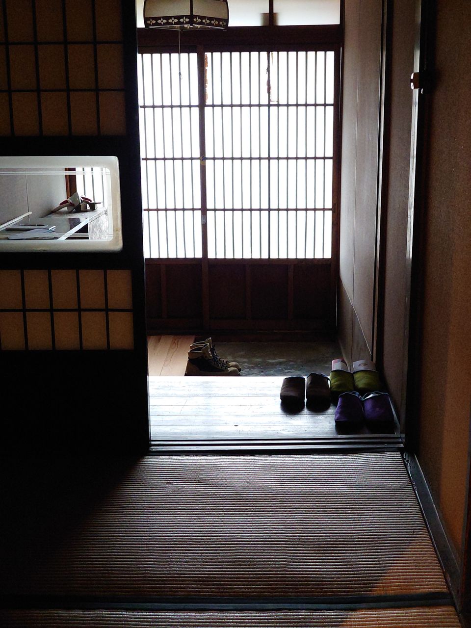 Traditional shoji and sudare